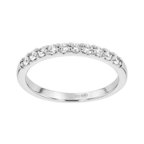 Bague femme alliance EDORA ARGENT 925/1000 et Oxydes