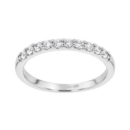 Bague femme alliance edora argent et oxydes edo70100573 – bagues de mariage