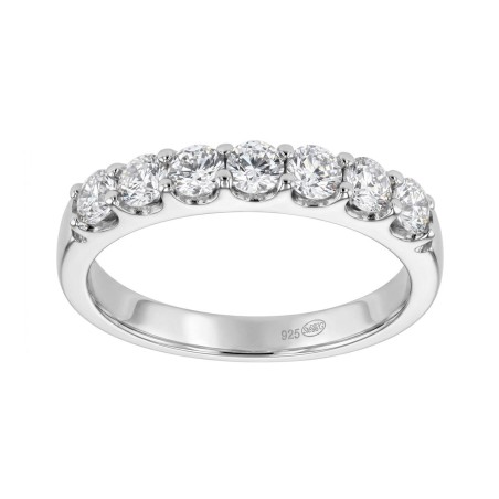 Bague femme alliance edora argent et oxydes edo70100574 – bagues de mariage