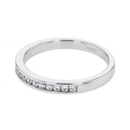 Bague femme alliance EDORA ARGENT 925/1000 et Oxydes