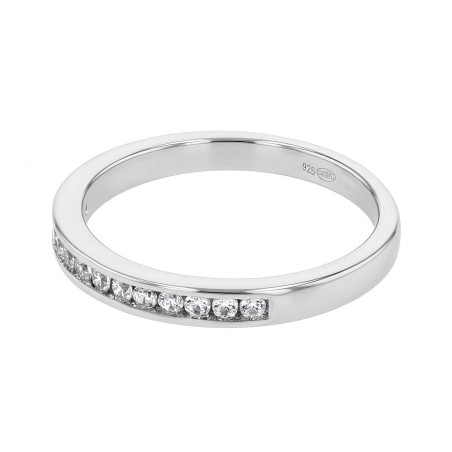Bague femme alliance edora argent et oxydes edo70100575 – bagues de mariage