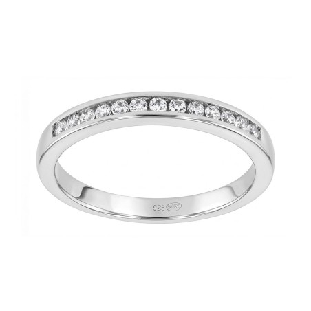Bague femme alliance edora argent et oxydes edo70100575 – bagues de mariage
