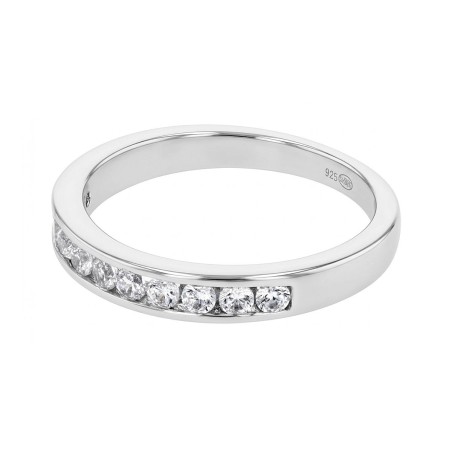Bague femme alliance edora argent et oxydes edo70100576 – bagues de mariage