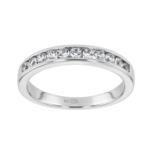 Bague femme alliance EDORA ARGENT 925/1000 et Oxydes