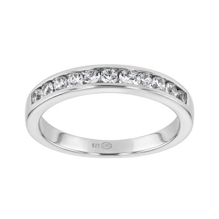 Bague femme alliance edora argent et oxydes edo70100576 – bagues de mariage