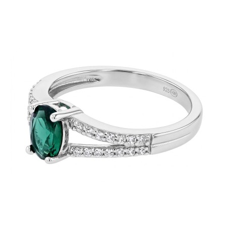 Bague femme edora argent 925/1000 et spinelle verte
 – bagues femme
