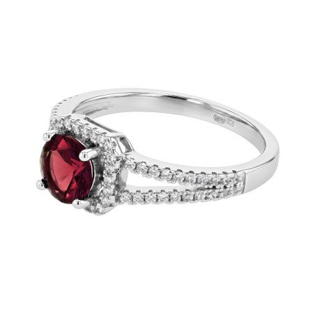Bague femme solitaire edora argent 925/1000 et spinelle – bagues femme