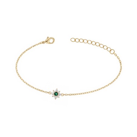 Bracelet femme fleur edora plaqué or et oxydes edo76300154 – bracelets plaqué or