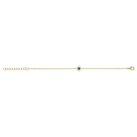 Bracelet femme fleur edora plaqué or et oxydes edo76300154 – bracelets plaqué or