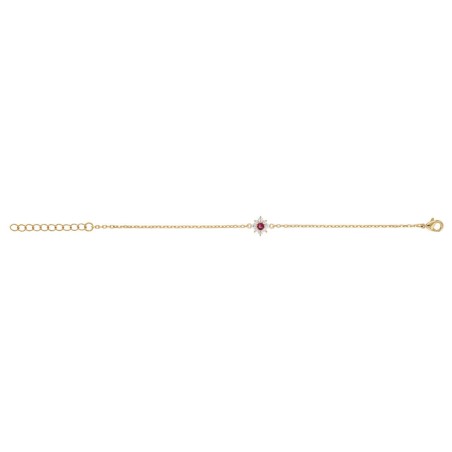 Bracelet femme fleur edora plaqué or et oxydes edo76300155 – bracelets plaqué or