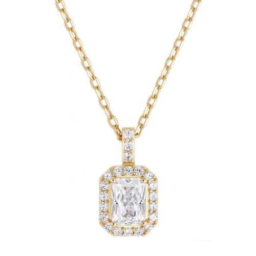Collier femme empierré EDORA PLAQUE OR et oxydes