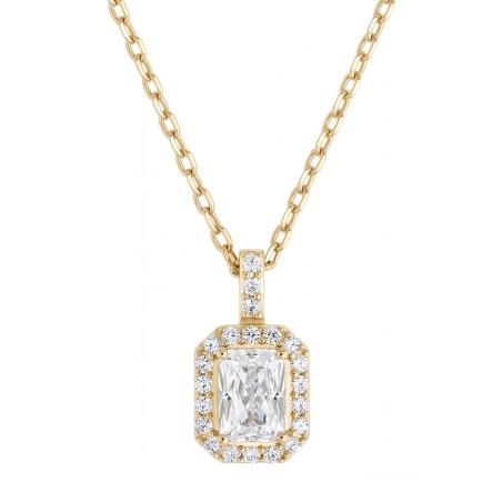 Collier femme empierré EDORA PLAQUE OR et oxydes