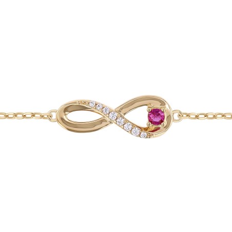 Bracelet femme infini edora plaqué or et oxydes edo76300150 – bracelets plaqué or