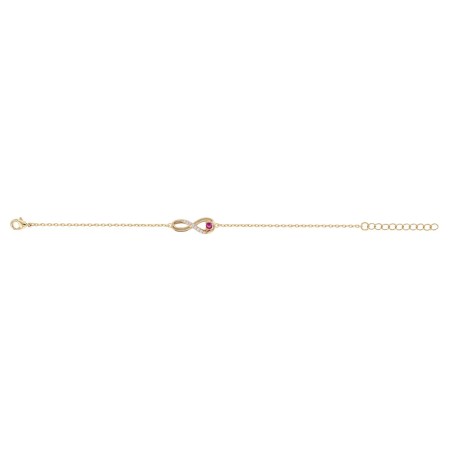 Bracelet femme infini edora plaqué or et oxydes edo76300150 – bracelets plaqué or