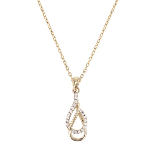 Collier Femme Multi-pierres Gouttes PLAQUE OR Jaune et Oxydes