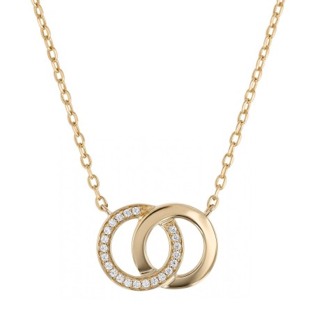 Collier femme cercles plaque or jaune et oxydes – tous nos colliers femme