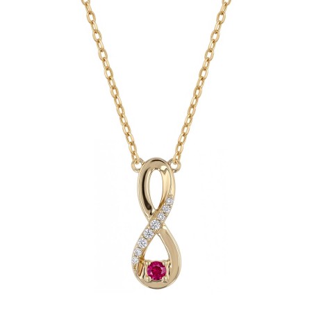 Collier femme infini edora plaqué or et oxydes edo76700220 – colliers plaqué or