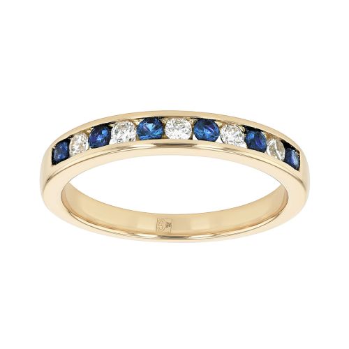 Bague Femme Alliance EDORA Saphir PlaquÃ© Or Bleu EDO76100305