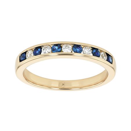 Bague femme alliance edora saphir plaqué or bleu edo76100305 – bagues plaqué or