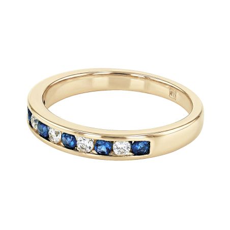 Bague femme alliance edora saphir plaqué or bleu edo76100305 – bagues plaqué or