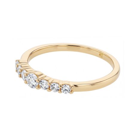 Bague femme multi-pierres edora ligne plaqué or dorée edo76100235 – bagues plaqué or