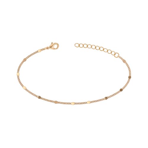 Bracelet Femme ChaÃ®ne EDORA Pastille PlaquÃ© Or DorÃ©e EDO66300062
