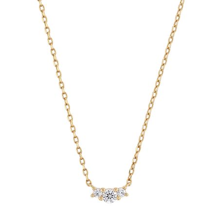Collier femme moyen edora trilogie plaqué or dorée edo76700073 – colliers plaqué or