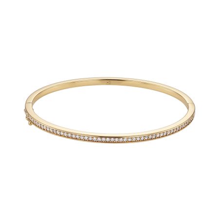 Bracelet femme jonc edora pavé plaqué or dorée edo76300193 – joncs