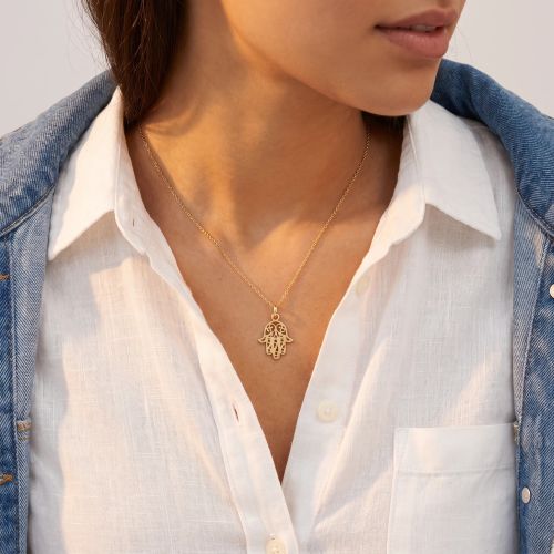 Pendentif EDORA COLLECTION ESSENTIAL MAIN DE FATMA Or Jaune 375/1000