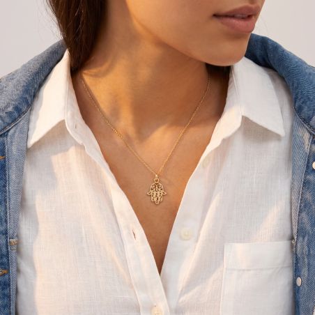 Pendentif EDORA COLLECTION ESSENTIAL MAIN DE FATMA Or Jaune 375/1000