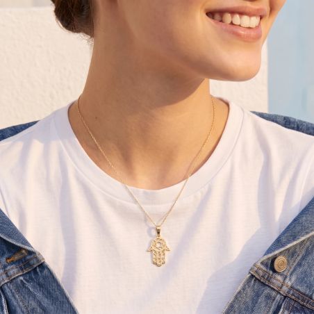Pendentif EDORA COLLECTION ESSENTIAL MAIN DE FATMA Or Jaune 375/1000