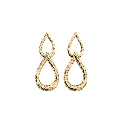Boucles d'Oreilles Femme Pendantes Les Georgettes Danaé Laiton Dorée 1839-500-0TU