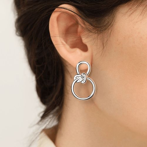 Boucles d'Oreilles Femme Pendantes Les Georgettes Ariane Laiton Argentée 1859-200-0TU