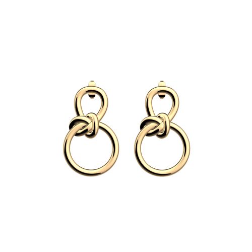 Boucles d'Oreilles Femme Pendantes Les Georgettes Ariane Laiton Dorée 1859-500-0TU