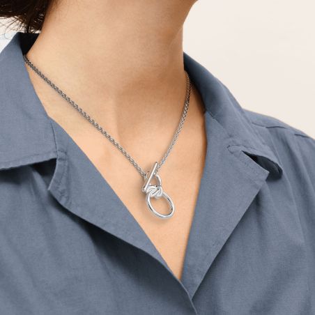 Collier Femme Court Les Georgettes Ariane Laiton Argentée 1860-200-0TU