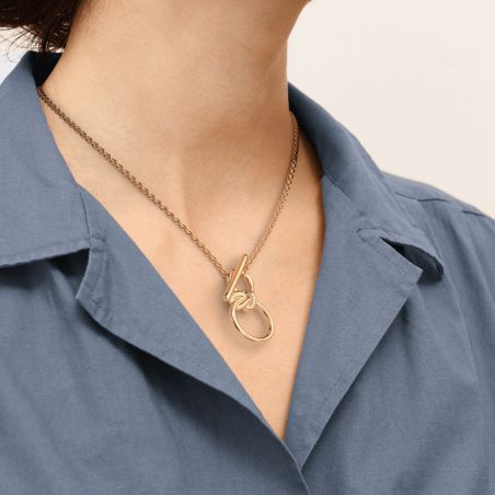 Collier Femme Court Les Georgettes Ariane Laiton Dorée 1860-500-0TU