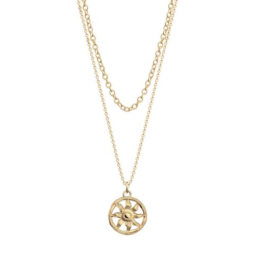Collier Femme Moyen Les Georgettes Hélios Laiton Dorée 1863-500-0TU