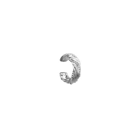 Boucles d'oreilles femme a l'unité les georgettes drapé laiton argentée 1864-200-0tu – boucles d'oreilles tendances