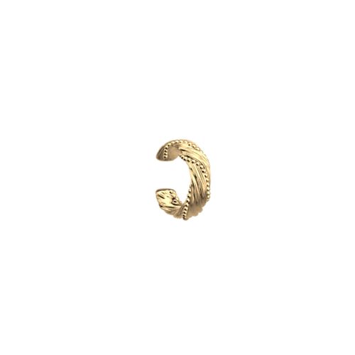 Boucles d'Oreilles Femme Ear Cuff Les Georgettes Drapé Laiton Dorée 1864-500-0TU