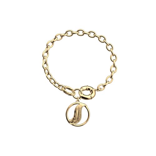 Bracelet Femme Chaîne Les Georgettes Drapé Laiton Dorée 1865-500-0TU