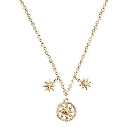 Collier femme court les georgettes hélios laiton dorée 1868-500-0tu – collier femme fantaisie