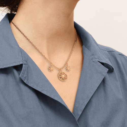 Collier Femme Court Les Georgettes Hélios Laiton Dorée 1868-500-0TU