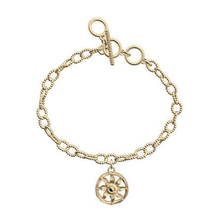 Bracelet femme chaîne les georgettes hélios laiton dorée 1869-500-0tu – bracelets personnalisables