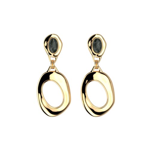 Boucles d'Oreilles Femme Pendantes Les Georgettes Miranda Laiton Dorée 1885-509-0TU