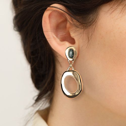 Boucles d'Oreilles Femme Pendantes Les Georgettes Miranda Laiton Dorée 1886-509-0TU
