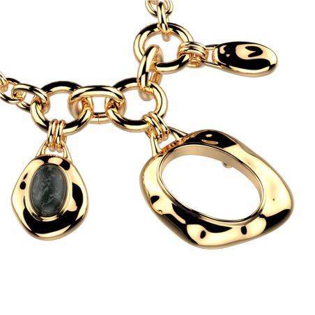 Collier femme long les georgettes miranda laiton dorée 1888-509-0tu – sautoirs femme