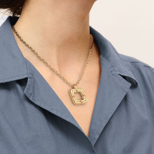 Collier Femme Moyen Les Georgettes Allure Laiton Dorée 1896-508-0TU