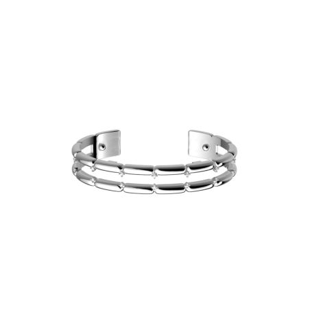 Bracelet femme manchette les georgettes allure laiton argentée 1897-208-00m – bracelets laiton
