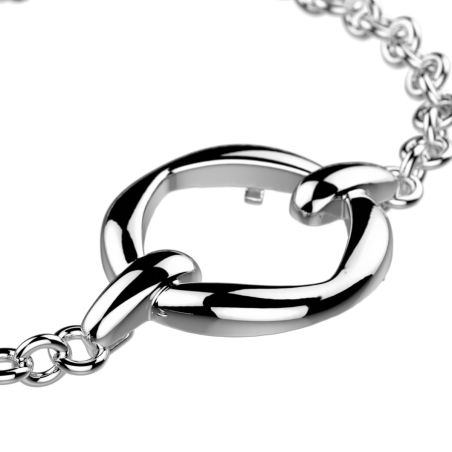 Bracelet femme chaîne les georgettes runway laiton argentée 1900-200-0tu – bracelets tendances