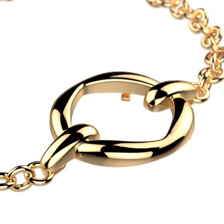 Bracelet femme chaîne les georgettes runway laiton dorée 1900-500-0tu – bracelets laiton